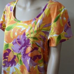Chico's Tops - Chico's, cotton floral top Chico's Tops - Chico's, cotton floral top